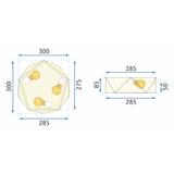 Lampe Diamond APP875-C Gold 30 cm