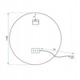 Miroir LED 90cm BAS P11416