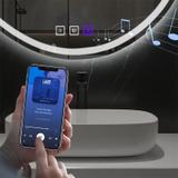 MIROIR MURAL LED AVEC FONCTION BLUETOOTH 70x100cm FOG