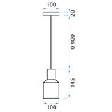 Hängelampe Lastri White APP931-1CP
