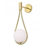Wandlampe Glas Kugel Gold APP603-1W