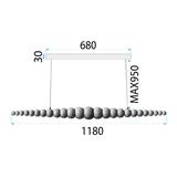 Hängelampe Wood APP1501-CP