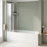 Badekarsskærm skydedør Rea Dario Chrome  120