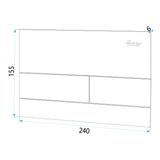 Plaque de commande WC K011A-Q Rea T Brush Copper/Brushed Rose Gold