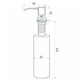 Дозатор жидкости для кухонной мойки Rea LON Brush Gold