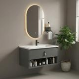 Set kupaonskog namještaja s umivaonikom Toledo 80cm Grey