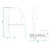 Kuhinjski mešalnik REA CONOR BRUSH NICKEL