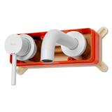 Bateria Umywalkowa Podtynkowa REA LUNGO Biała + BOX