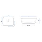 Countertop washbasin Basaro Hera