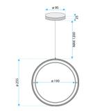 LED-Hängeleuchte APP1790-CP Black