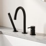 Bateria Wannowa 3-otworowa Rea Lungo Czarna