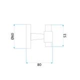 Koupelnový věšák 16101 Aristo Brushed Gold