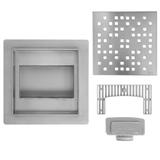 Odpływ liniowy REA DOTS STAL SZCZOTKOWANA 15x15