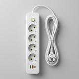 Listwa zasilająca Przedłużacz 4 gniazda + 2x USB-A + USB-C JNH021-4A Biały