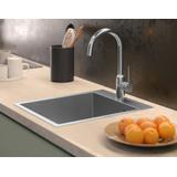 Stainless steel sink RUSSEL 90 BRUSH NICKEL