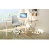 Krzesło Biurowe z poduszką Jasno Szare