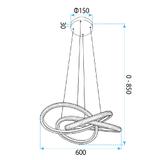 LAMPA SUFITOWA WISZĄCA G153-CP ZŁOTA