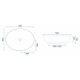 Vasque à poser Margot Gold/Blue