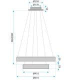 Lampe LED G043-2CP GOLD