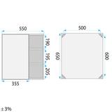 Zestaw mebli łazienkowych z Umywalką Tula 60cm Szary