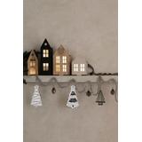 ZESTAW NA CHOINKĘ 12 SZTUK DREWNIANE CHOINKI KL-21X16