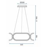 Deckenleuchte LED APP790-CP TRIO BLACK