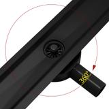 Linijinis nutekėjimas  REA PURE NEO PRO black matt 80