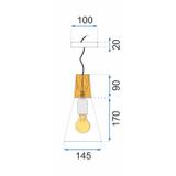 Hängelampe SCANDI B grey