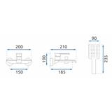 Wannenarmatur REA Hass Brush Gold