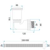 Syfon umywalkowy z korkiem klik-klak Rea Flow Tytan