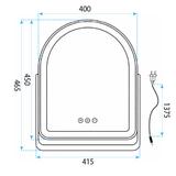 Oglindă LED GLAM White 40x45cm