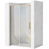 Shower door REA Rapid Slide 140 Gold Brush