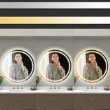 Дзеркало LED 60cm MMJ BRUSH GOLD