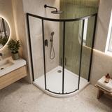 Shower tray Rea Look White 80x80