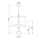 Deckenlampe APP914-1CP