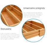 Organizer do szuflady rozsuwany