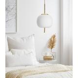 Deckenlampe Glas Kugel white gold APP669-1CP