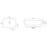 Umywalka nablatowa Rea Marbel