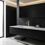 Fürdőszobai csaptelep Rea Lungo Stripe Brush Nickel Low