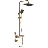 Душевая стойка с термостатом REA ROB Gold Brush