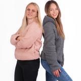 Bluza Damska Sherpa z kapturem Dirty Pink m