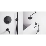 Colonne de douche-baignoire encastrée Rea Lungo Black + BOX