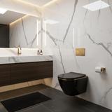 Toilet bowl Rea Carlo Mini Tornado Black Gold Egde