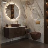 Umywalka nablatowa Rea DUO Espresso Matt