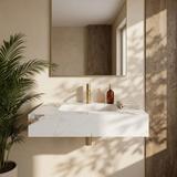 Lavabo suspendu Rea Aresa Cold Jade 80