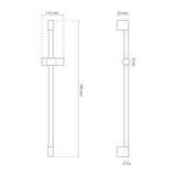 Hand shower holder 01 Brush Copper