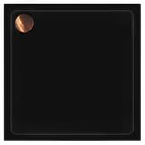 Acryl Duschwanne Rea Savoy black 80x80