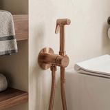 Inbouw Bidetmengkraan Rea Lungo Loop Diamond Brush Copper