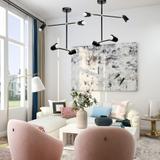 Lampe APP1708-4CP BLACK + GOLD