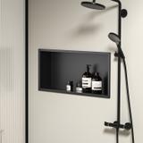 PÓŁKA WNĘKOWA ŁAZIENKOWA 30x60 czarny mat